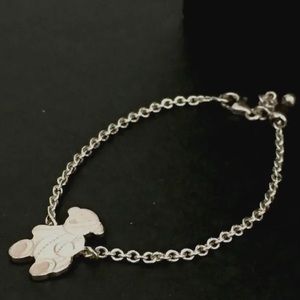 Authentic GUCCI Bear Motif Silver 925 Baby Bracelet